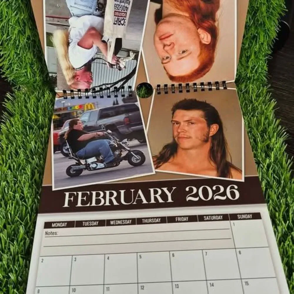 'World's Greatest Mullets' 2026 Calendar - New